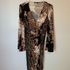 Leopard Print and Design Venus Dress - Women’s XS
